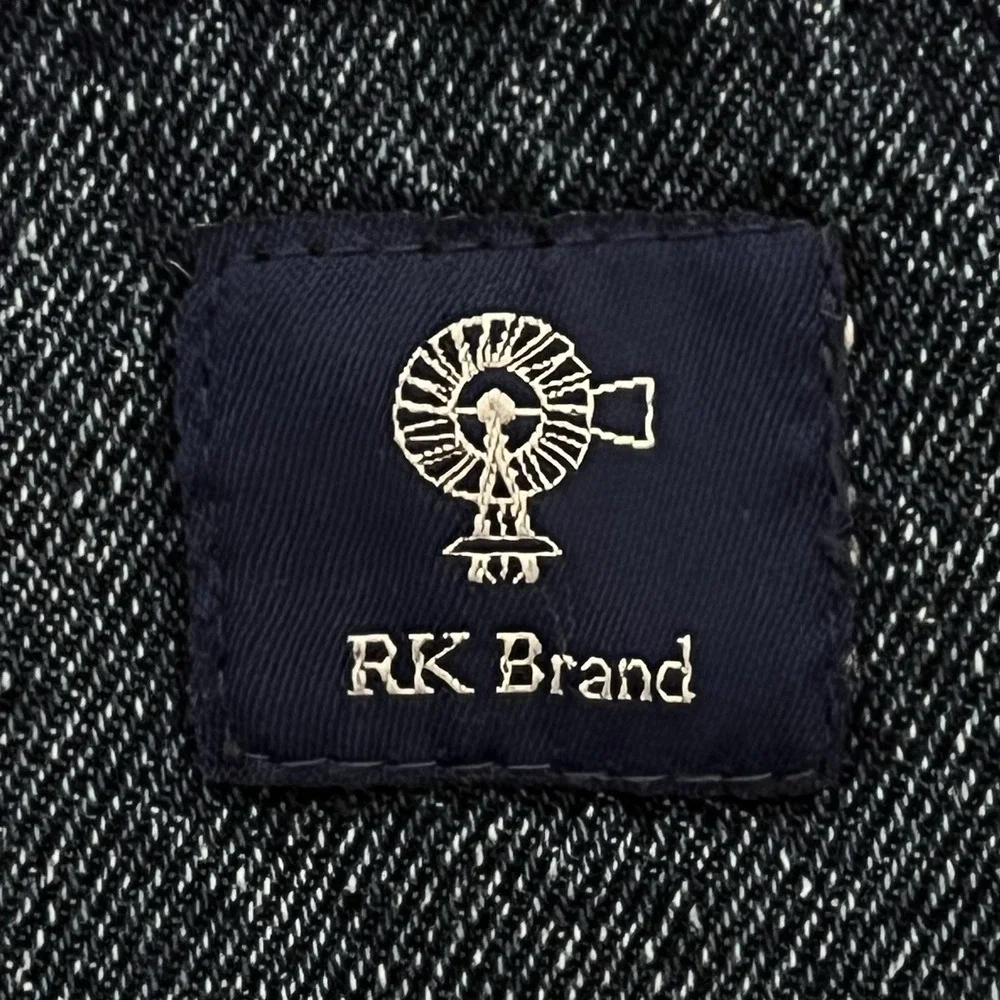 RK Brand Mens Carpenter Jeans 40x30* Blue Denim Straight Leg Hammer Loop Pockets